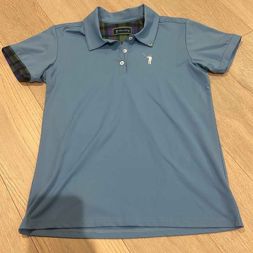 William Murray ladies blue golf polo size small